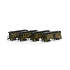 Athearn N 34' Old Time Overton Passenger Coach Set, NYC (4)