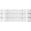 Athearn N 53' Stoughton Containers, Schneider # 1 (3) -Model Trains ATH17312 A00 D6X81FZH