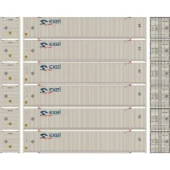 Athearn N 53' CIMC Container, Exel EXLU #1 (6)