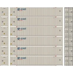 Athearn N 53' CIMC Container, Exel EXLU #2 (6)