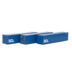 Athearn HO 40' Corrugated Low-Cube Container, OCLU #1 (3)