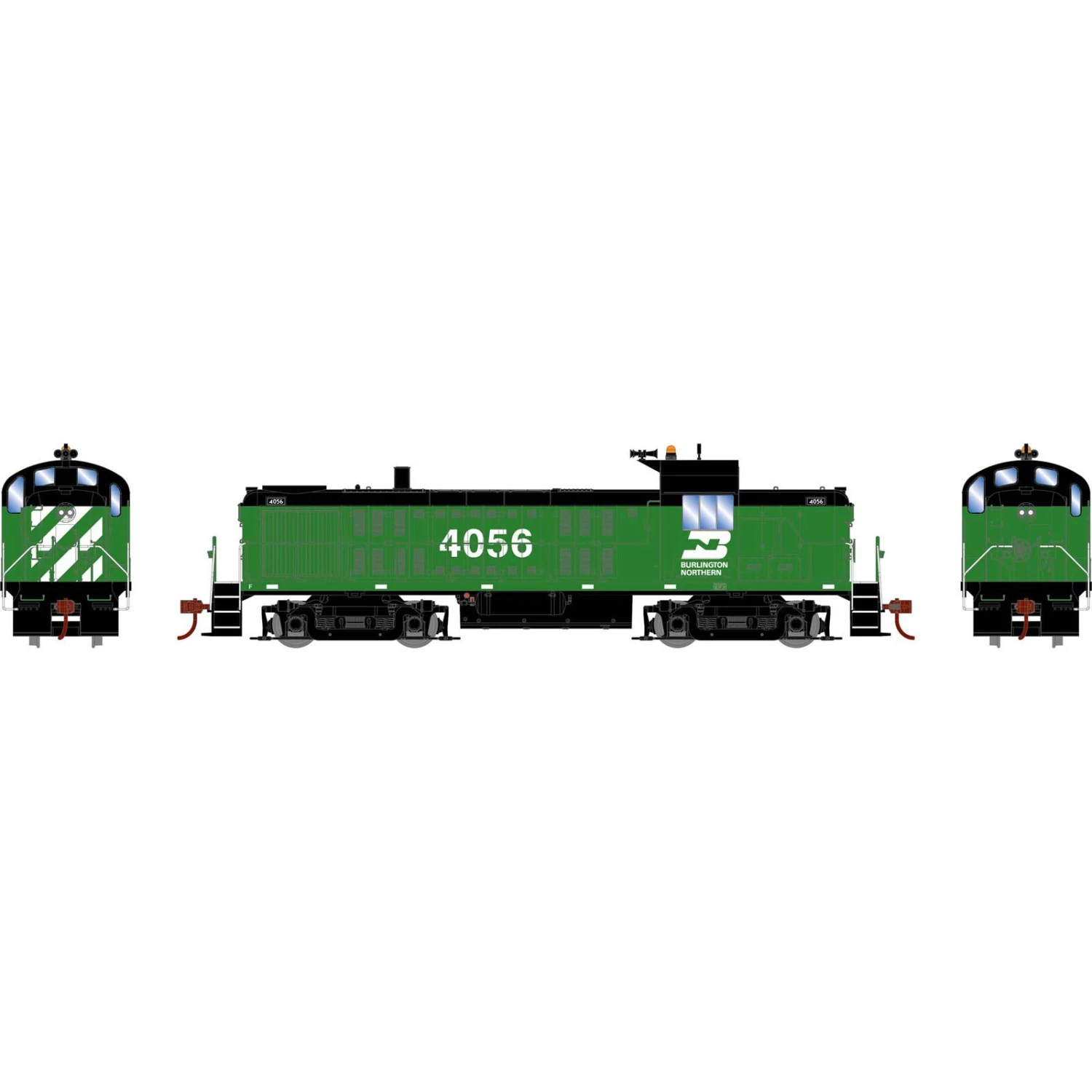 Athearn HO RTR RS-3 W/DCC & Sound, BN #4056 3 Athearn HO RTR RS-3 W/DCC & Sound, BN #4056