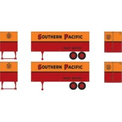 Athearn HO 25' Trailers, SP #322, #350 (2)