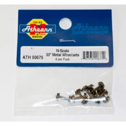 Athearn N 33" Metal Wheel Set (8)
