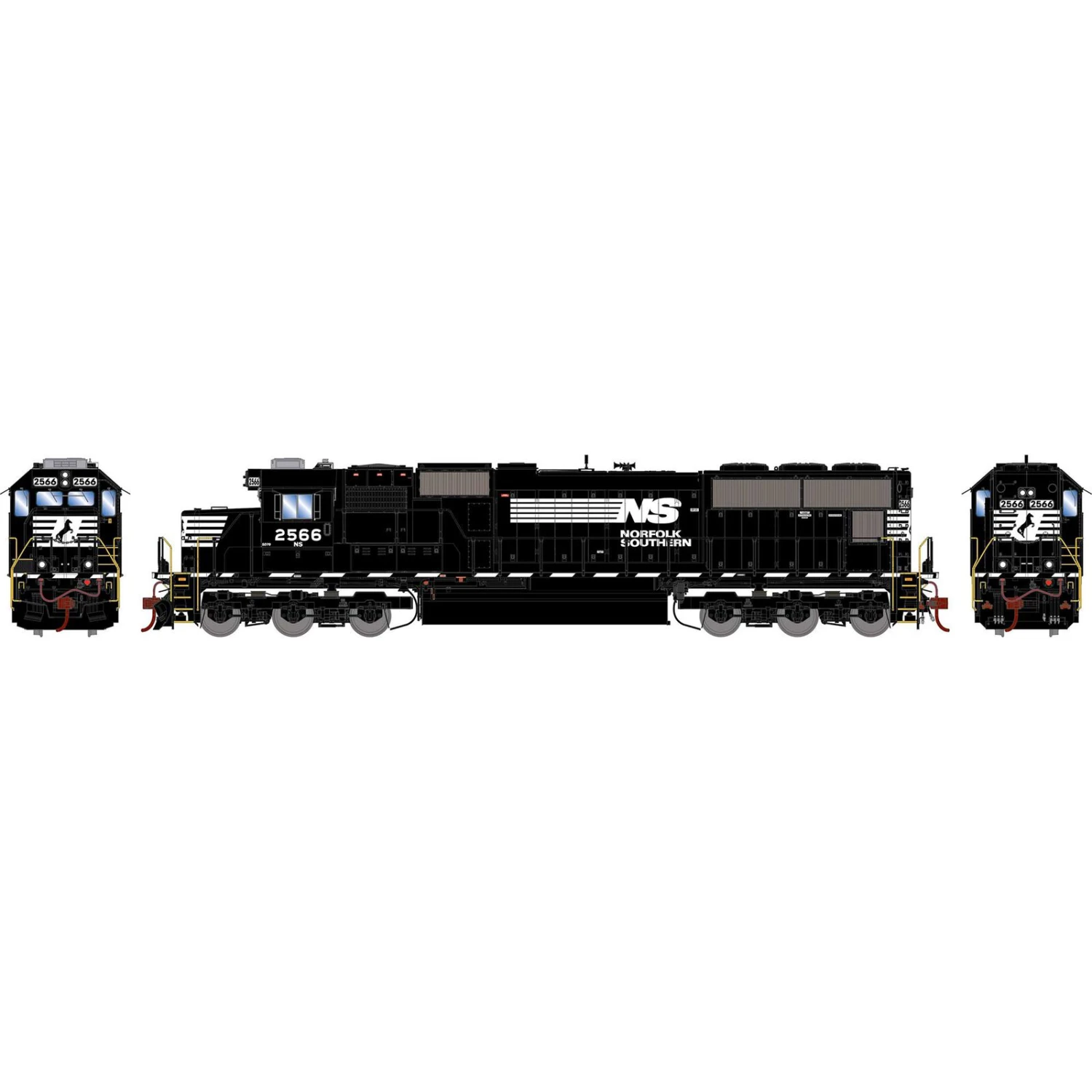 Athearn HO SD70 With DCC & Sound, Norfolk Southern #2566 3 Athearn HO SD70 With DCC & Sound, Norfolk Southern #2566