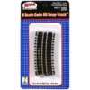 N Code 80 11" Radius 1/2 Curve (6) -Model Trains ATL2521 A0 7BQ5WRF0