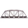 HO KIT Code 100 18" Through Truss Bridge, Silver -Model Trains ATL889 A0 M14J4FXD