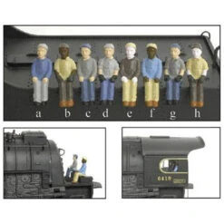 HO Engineer/Fireman A (a,b,c,d) (4)