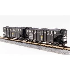 N 3-Bay Hopper, Consolidated Power & Light (2-pack A) 10 N 3-Bay Hopper, Consolidated Power & Light (2-pack A) -Model Trains BLI7160 A3 9SJDTC0Z