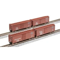 N 40' Steel Boxcar, Set A, NYC, MC, P&E, B&A (4) -Model Trains BLI7270 A5 1E3VGAE3