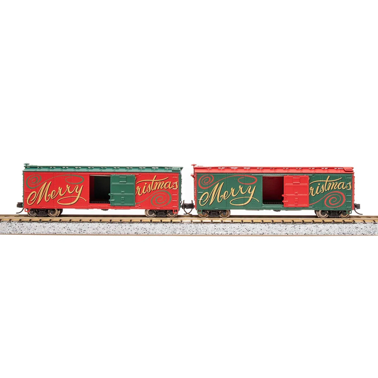 N USRA 40' Steel Boxcar, Christmas Edition (2) 3 N USRA 40' Steel Boxcar, Christmas Edition (2)