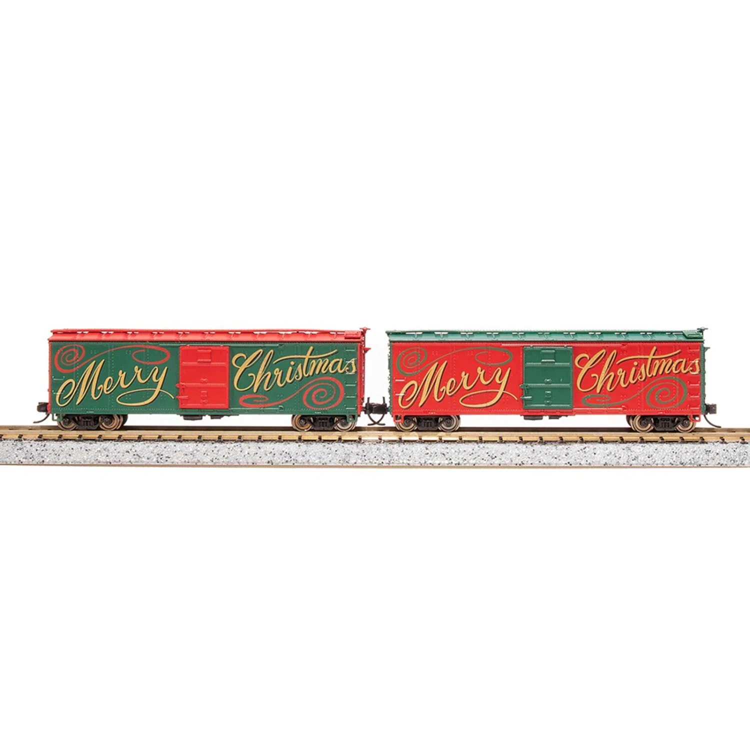 N USRA 40' Steel Boxcar, Christmas Edition (2) 4 N USRA 40' Steel Boxcar, Christmas Edition (2) - Image 2