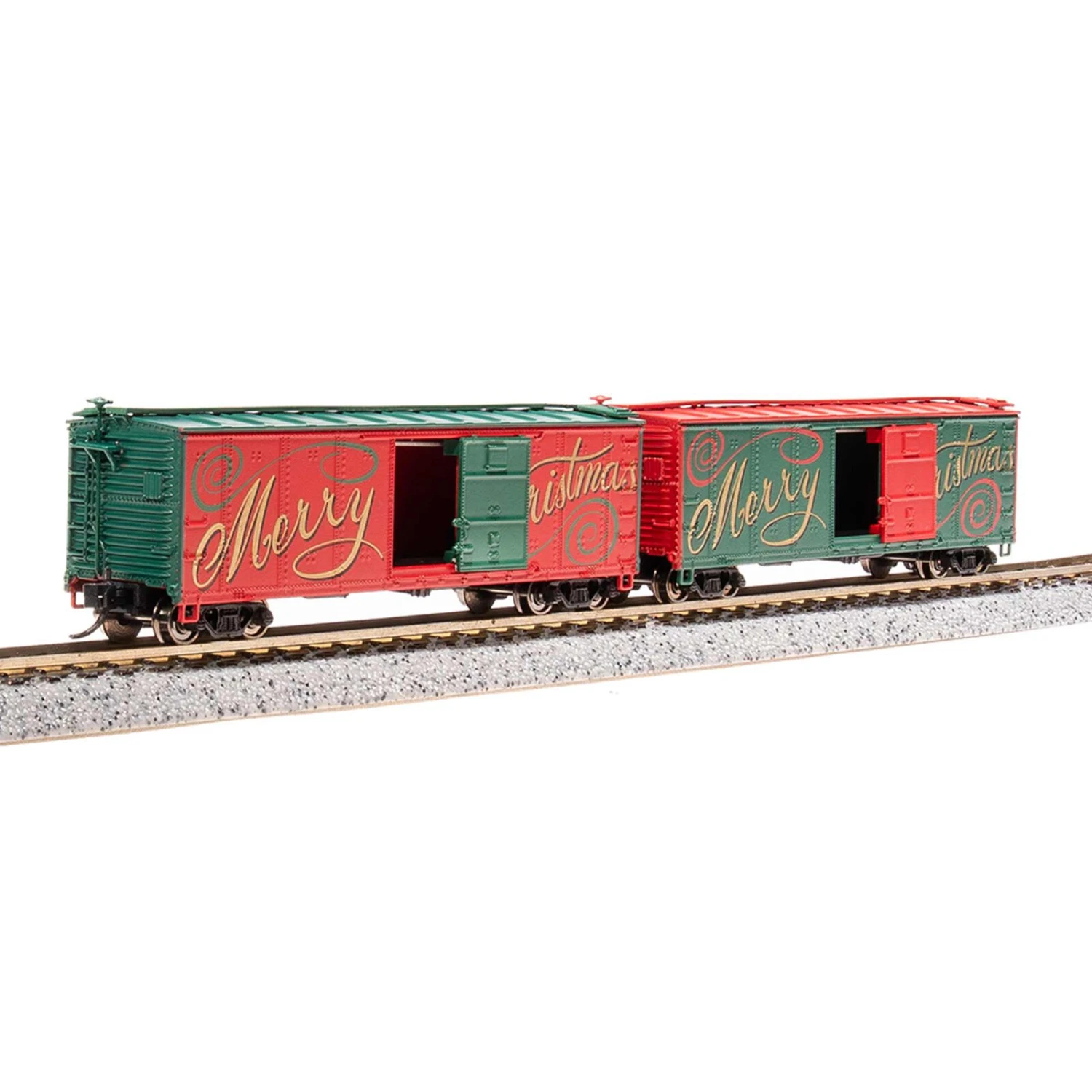 N USRA 40' Steel Boxcar, Christmas Edition (2) 5 N USRA 40' Steel Boxcar, Christmas Edition (2) - Image 3