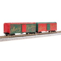 N USRA 40' Steel Boxcar, Christmas Edition (2) 14 N USRA 40' Steel Boxcar, Christmas Edition (2) -Model Trains BLI7285 A4 XRCWOEF3