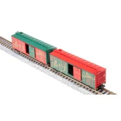 N USRA 40' Steel Boxcar, Christmas Edition (2) 15 N USRA 40' Steel Boxcar, Christmas Edition (2) -Model Trains BLI7285 A8 XRCWOEF3