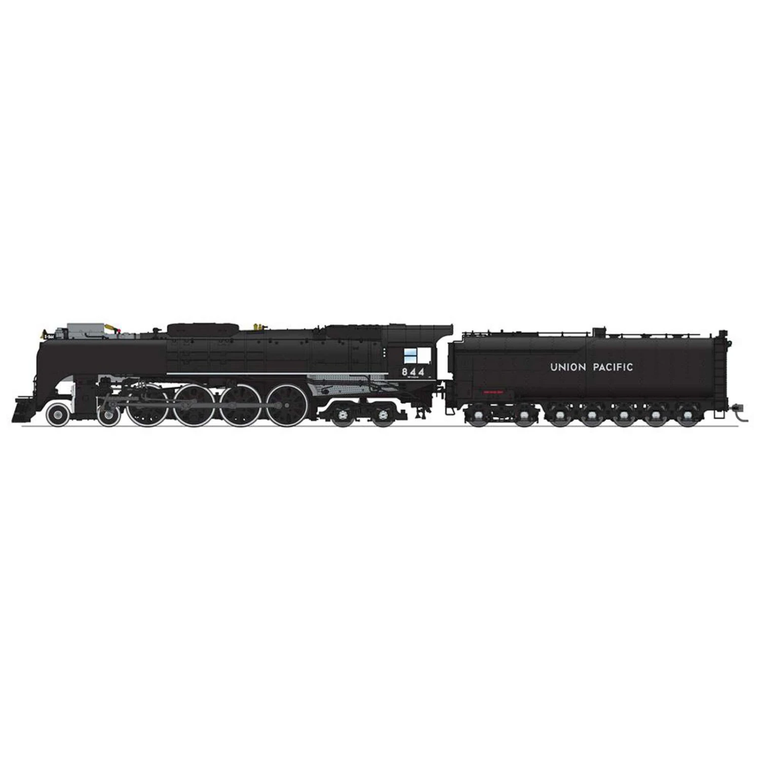 HO 4-8-4 FEF-3 Locomotive, Black & Graphite Excluding Mars Lite, Paragon4, UP 11 HO 4-8-4 FEF-3 Locomotive, Black & Graphite Excluding Mars Lite, Paragon4, UP - Image 9