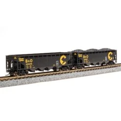 N ARA 70T Quad Hopper, Chessie Systems B&O, B (4) -Model Trains BLI7423 A3 B2PIOFXY