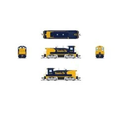 N EMD NW2 Locomotive, ATSF 1217, Yellow Bonnet, Paragon4 -Model Trains BLI7481 A1 098Q0694