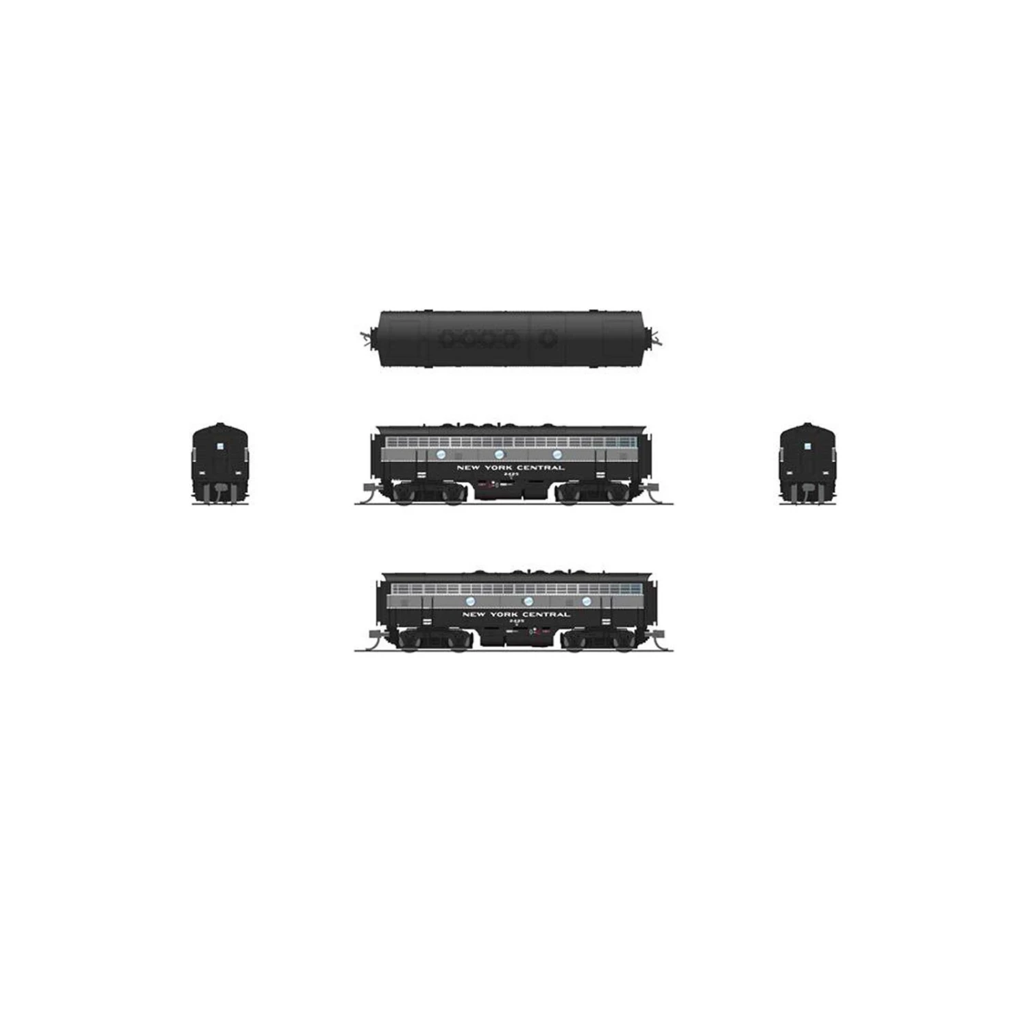 N EMD F7 A/B Locomotive, Unpowered B, Paragon4, NYC #1653/2425 6 N EMD F7 A/B Locomotive, Unpowered B, Paragon4, NYC #1653/2425 - Image 4