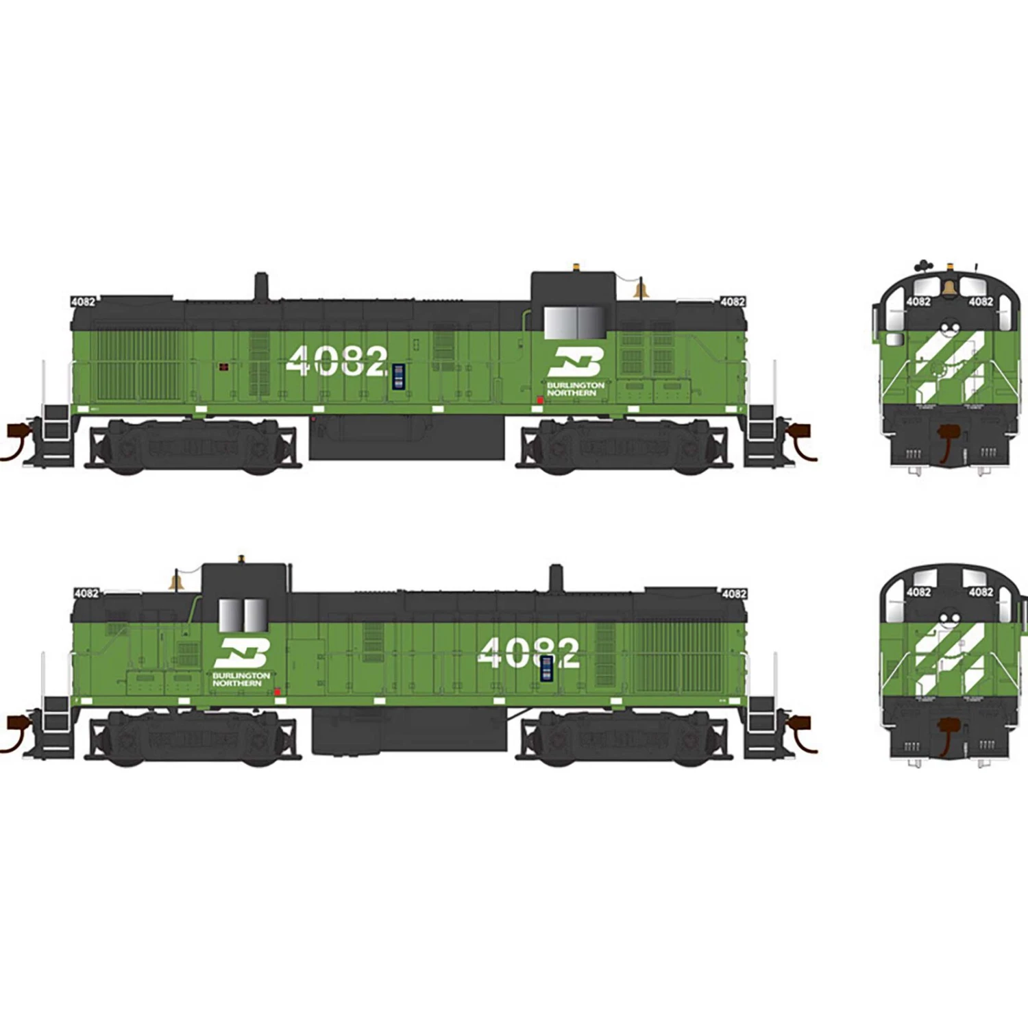 HO ALCo RS-3 DCC With Sound BN #4081 4 HO ALCo RS-3 DCC With Sound BN #4081 - Image 2