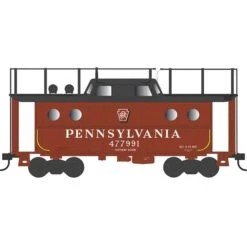 HO N5c Caboose, PRR Shadow Key North With Trainphone #477991