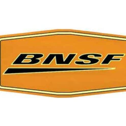 10" Die-Cut Metal Sign, BNSF/Wedge