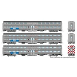 HO Gallery Commuter Car Metra BN Set, #1
