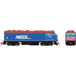 HO F40PHM-2 Locomotive With DCC Metra Blue #186
