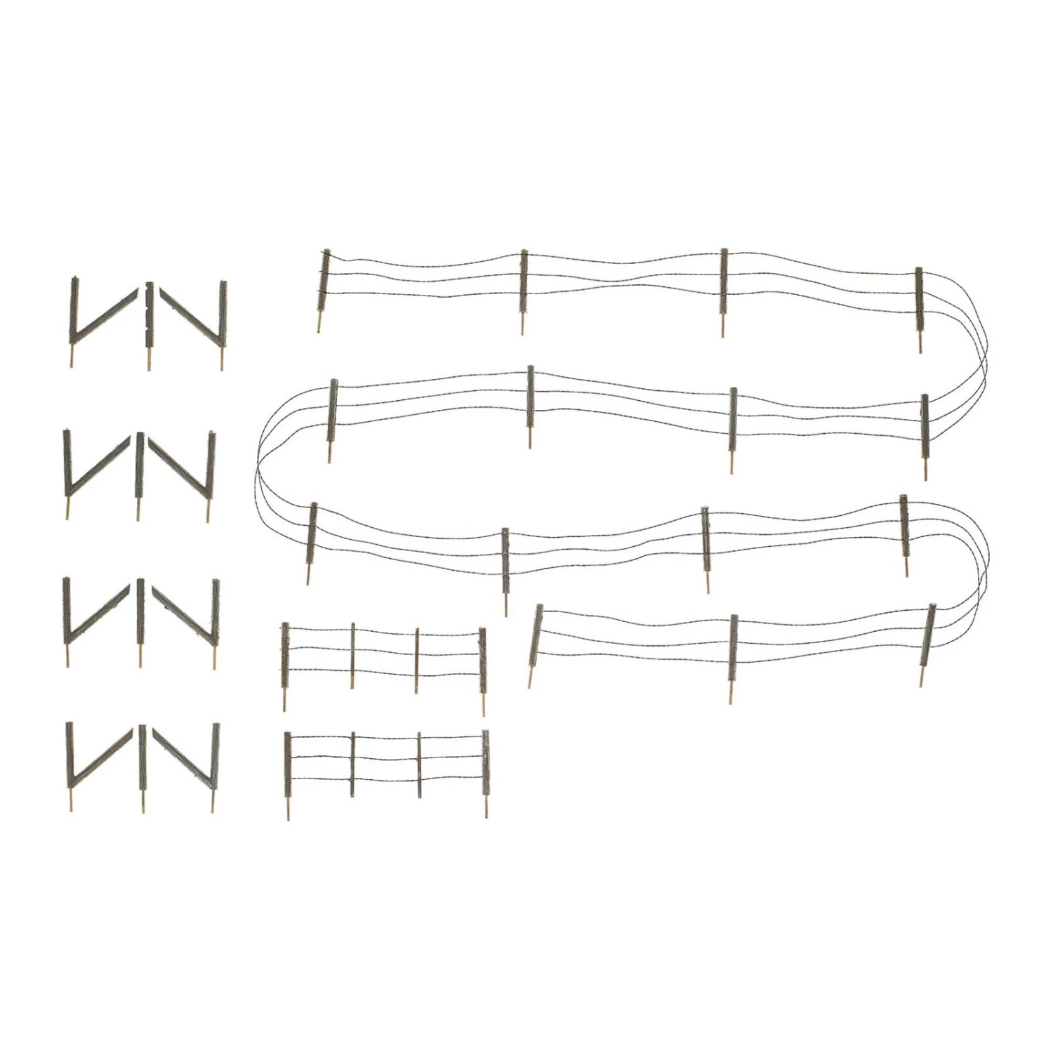 Woodland Scenics HO Barbed Wire Fence 3 Woodland Scenics HO Barbed Wire Fence