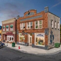 Woodland Scenics HO Scale, Records & Recruiting Building, Built & Ready -Model Trains WOOBR5067 A03 6XCAP21V