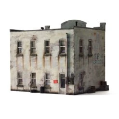 Woodland Scenics HO Scale, Records & Recruiting Building, Built & Ready -Model Trains WOOBR5067 A04 6XCAP21V
