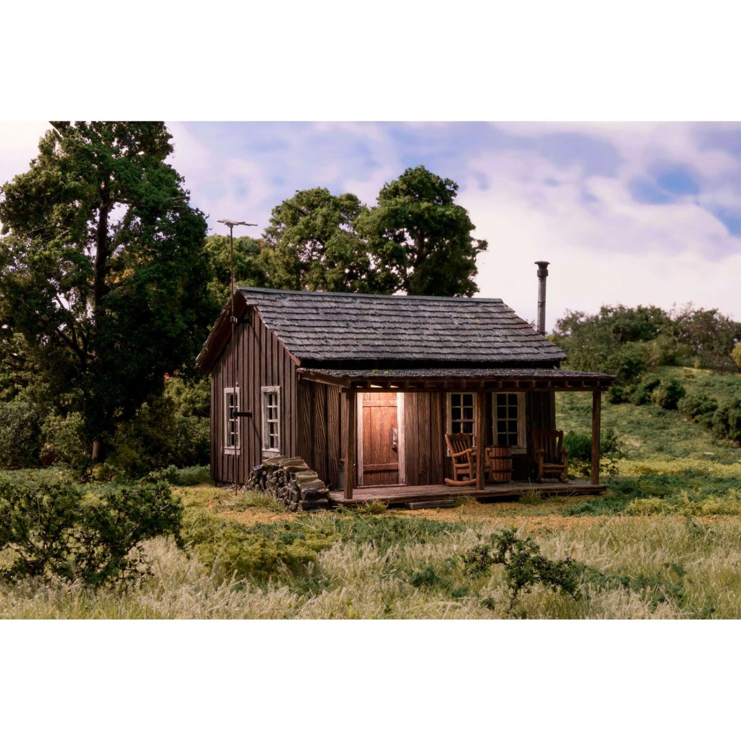 Woodland Scenics O/B/U Rustic Cabin 3 Woodland Scenics O/B/U Rustic Cabin