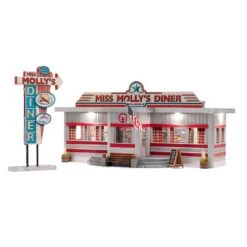 Woodland Scenics O Scale, Miss Molly's Diner, Built & Ready