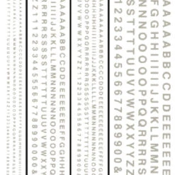 Woodland Scenics Railroad Gothic Letters, White