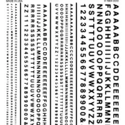 Woodland Scenics Railroad Gothic Letters, Black