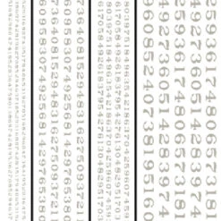 Woodland Scenics Railroad Roman Numbers, White