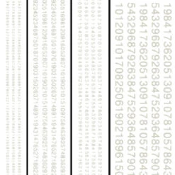 Woodland Scenics Railroad Gothic Numbers, White