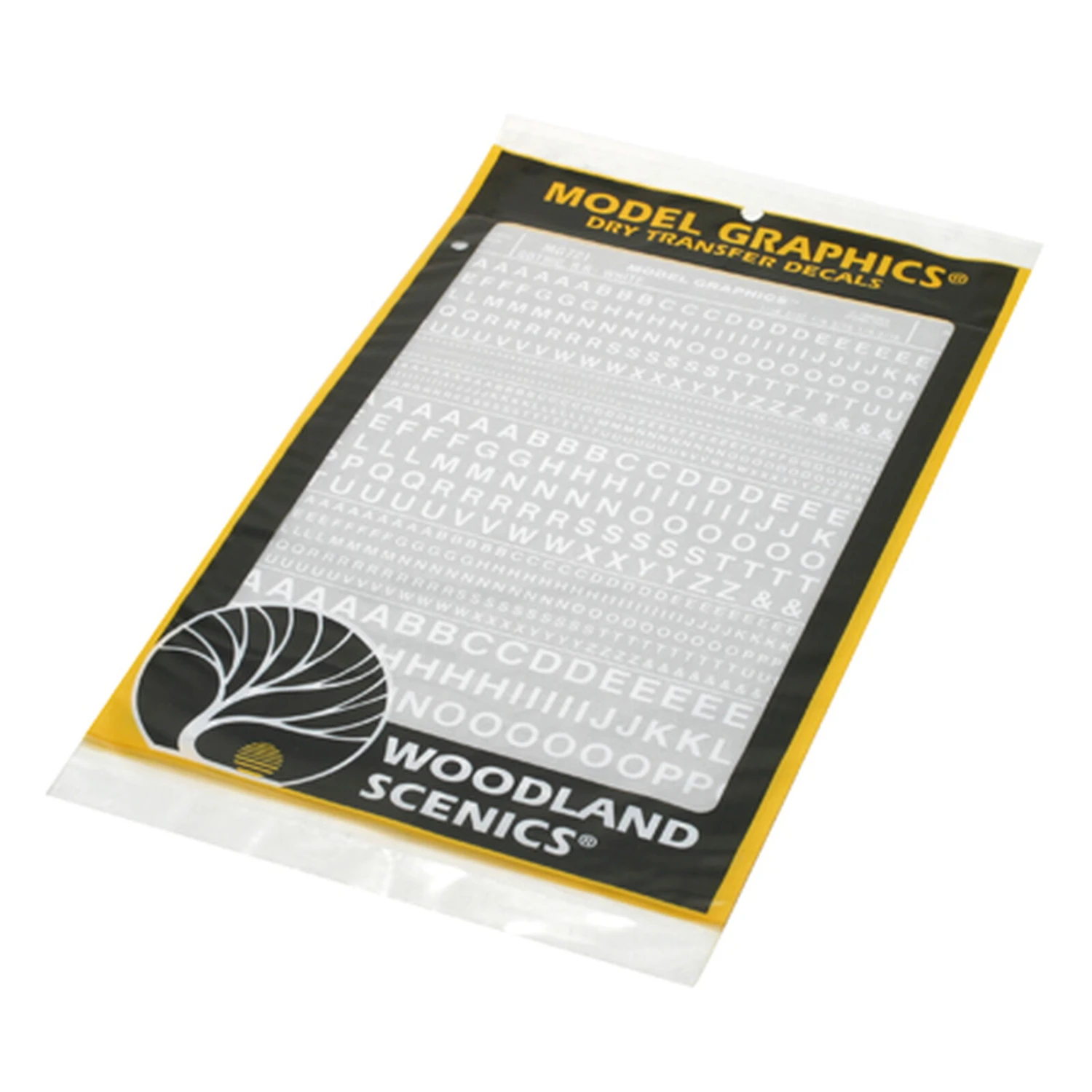 Woodland Scenics Gothic Letters, White 3 Woodland Scenics Gothic Letters, White