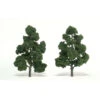 Woodland Scenics Ready-Made Tree, Medium Green 7-8" (2) -Model Trains WOOTR1518 A0 R01OUZTG