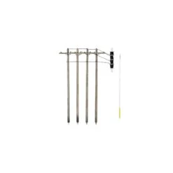 Woodland Scenics O Wired Poles Single Crossbar